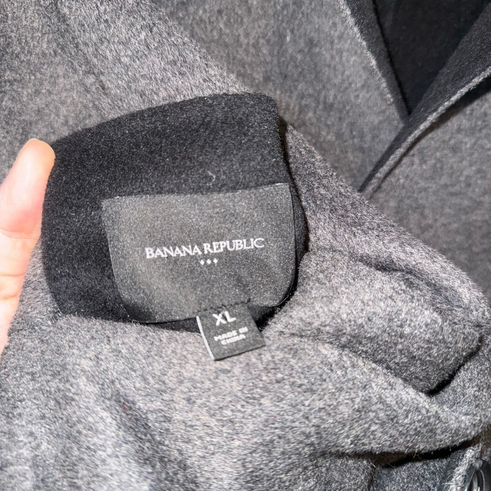 Banana Republic Factory Reversible Double Face Wool Blend Coat - Picture 8 of 8